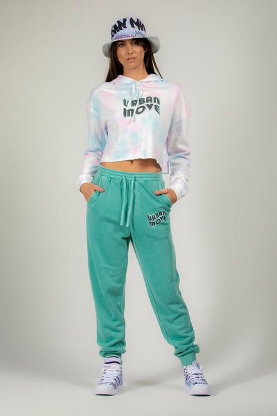 Mint Pigment Dyed Joggers