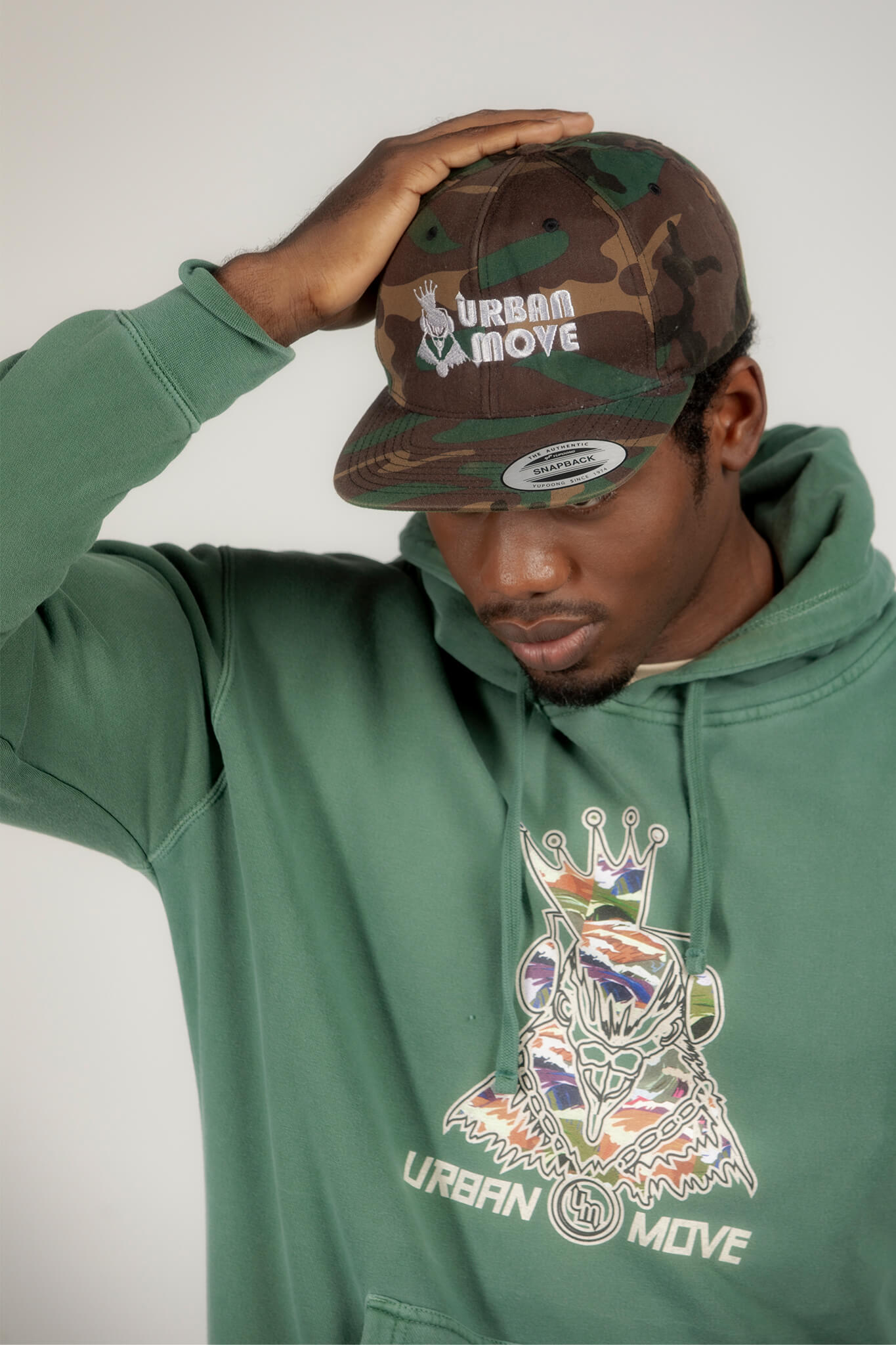 GREEN BERET Camo Snapback