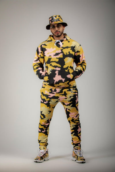 All Over Print Joggers Yellow